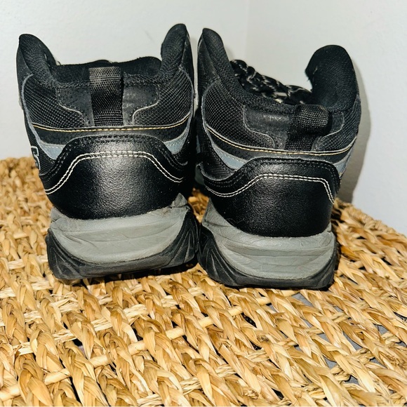 Skechers Holdredge Rebem Steel Toe EH Work Boots Men's 9.5 W Black/Charcoal - Picture 4 of 12